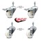 Service Caster 3 Inch Nylon Wheel Swivel 10mm Threaded Stem Caster Total Lock Brakes, 2PK SCC-TSTTL20S314-NYS-M1015-2-S-2 - alternate 2